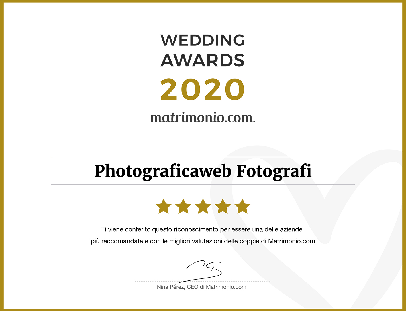 Wedding Awards 2020 photograficaweb