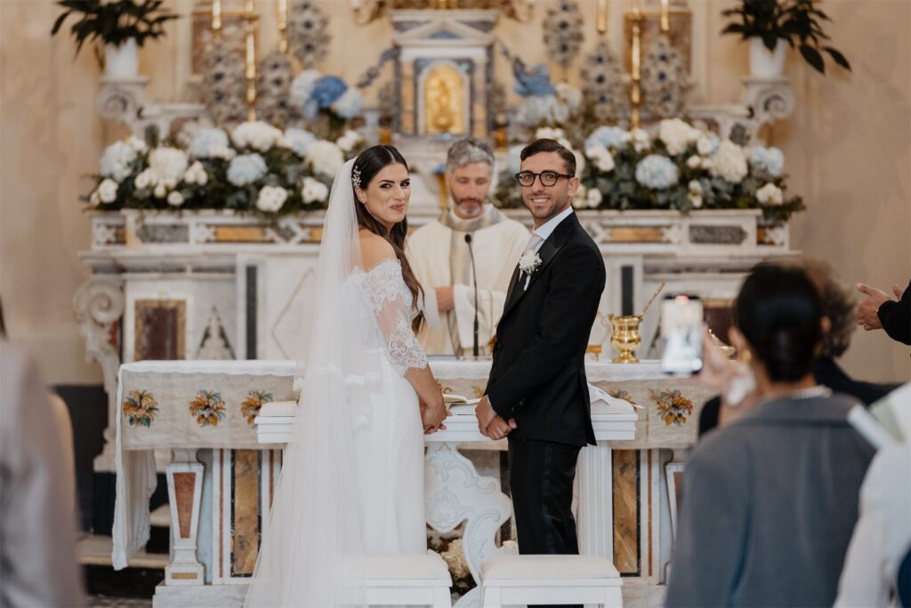 Matrimonio religioso nella chiesa della Natività di Santa Maria Vergine, Amalfi