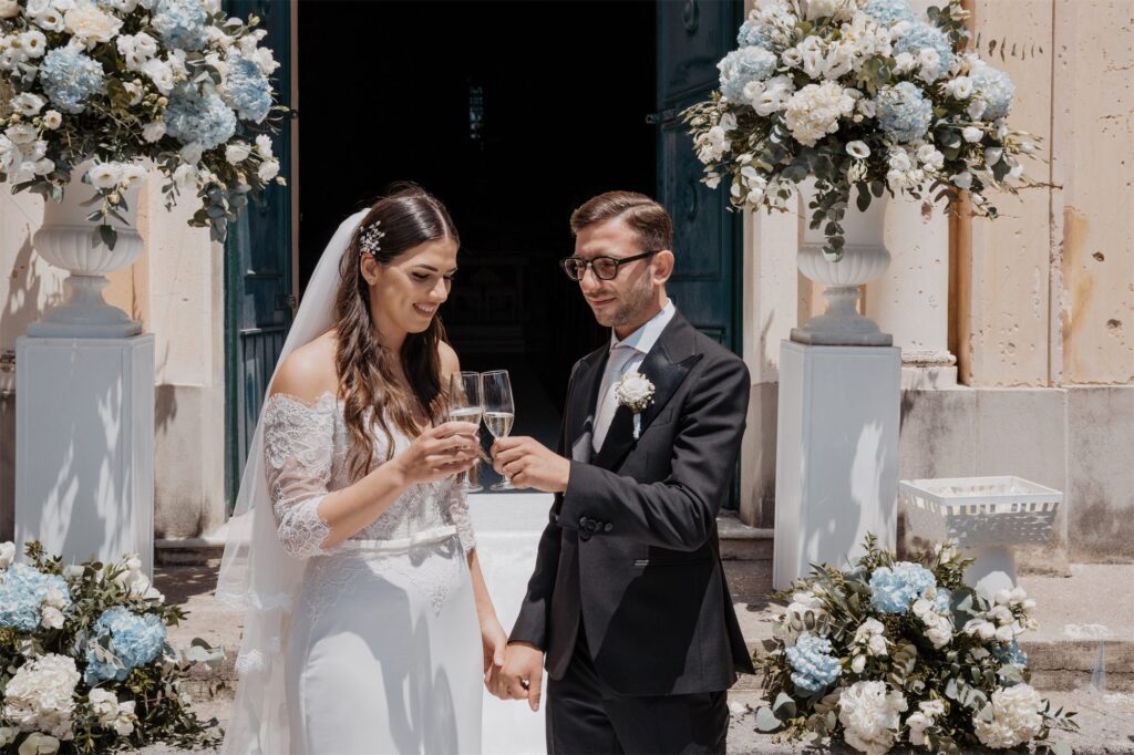 Matrimonio religioso nella chiesa della Natività di Santa Maria Vergine, Amalfi