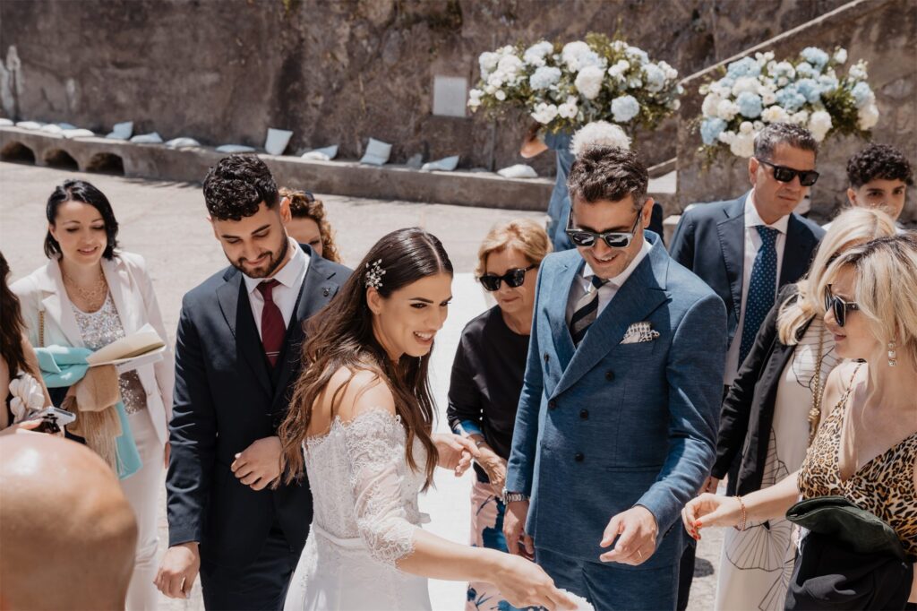 Matrimonio religioso nella chiesa della Natività di Santa Maria Vergine, Amalfi
