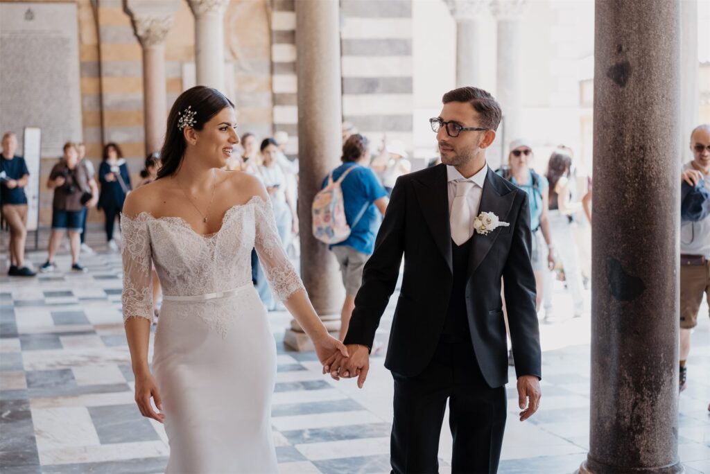 Alessandro e Alessandra tra le scalinate e i vicoli di Amalfi