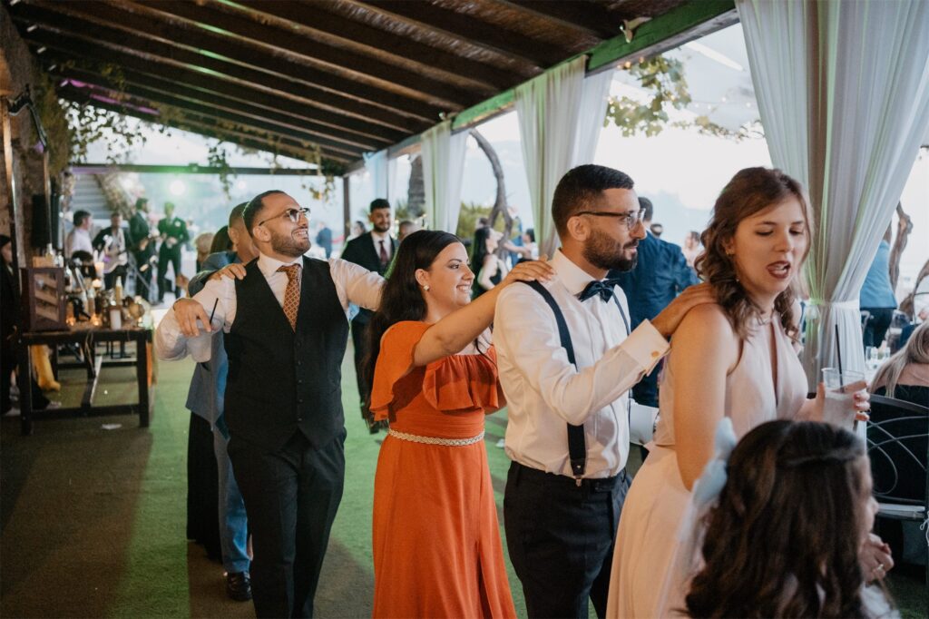 La festa di matrimonio a Le Nereidi, Amalfi
