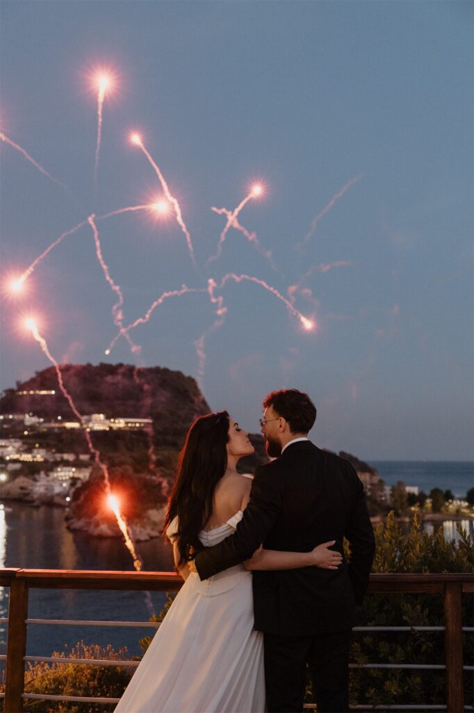I fuochi d'artificio sul golfo