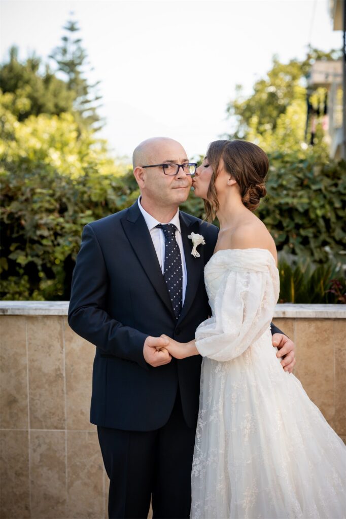 Preparativi della sposa Giulia prima del matrimonio a Villa Althea