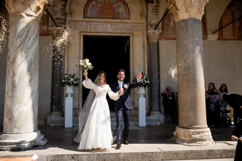 Cerimonia nuziale di Antonio e Giulia nella Basilica di Sant’Angelo in Formis, Capua