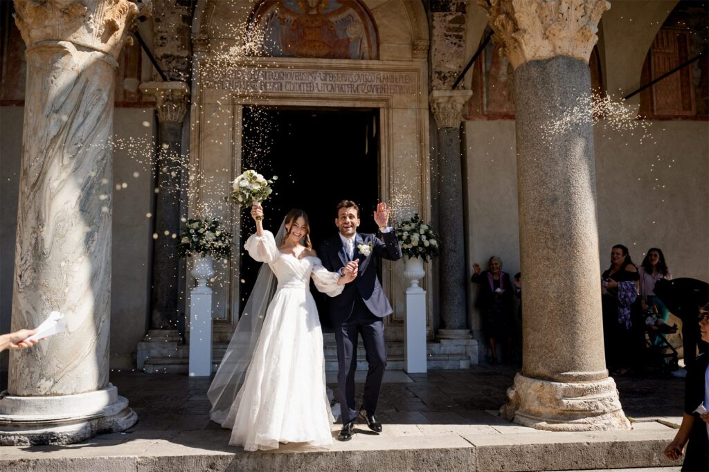 Cerimonia nuziale di Antonio e Giulia nella Basilica di Sant’Angelo in Formis, Capua