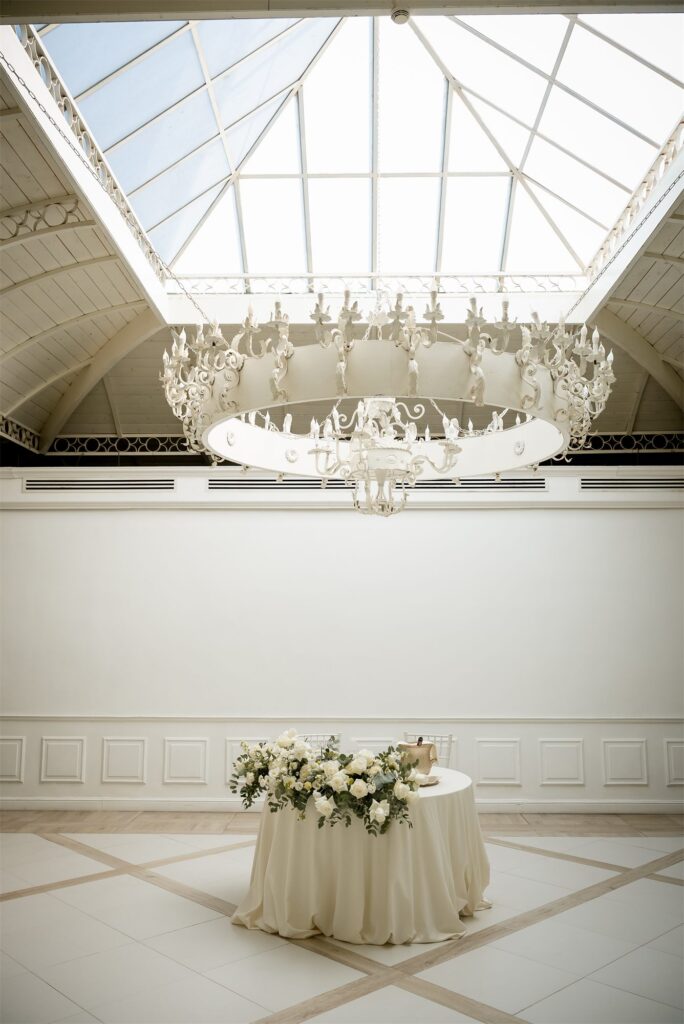 Ricevimento di matrimonio nella sala di Villa Althea, Bellona