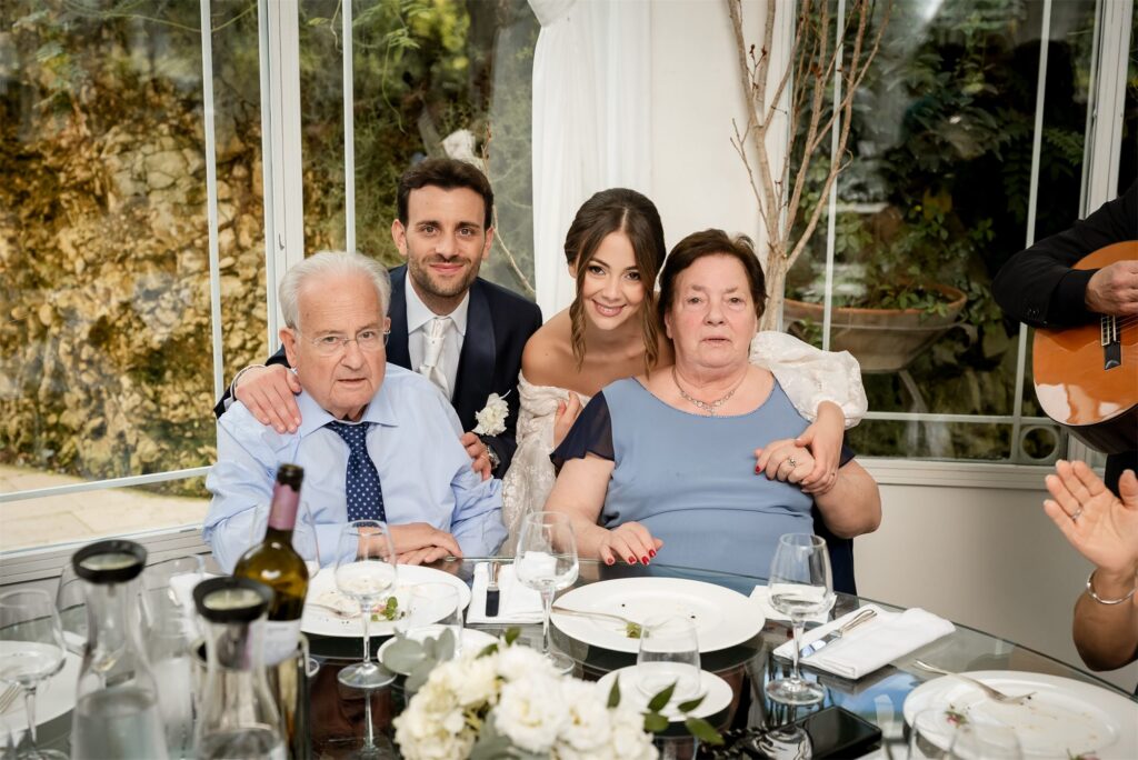 Ricevimento di matrimonio nella sala di Villa Althea, Bellona