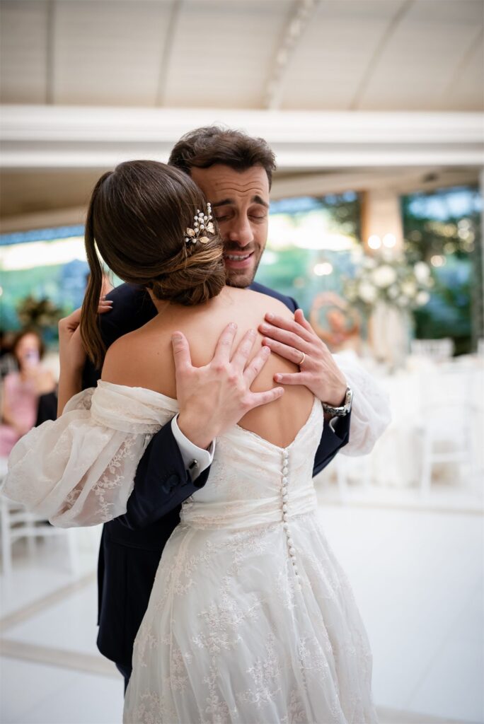Ricevimento di matrimonio nella sala di Villa Althea, Bellona