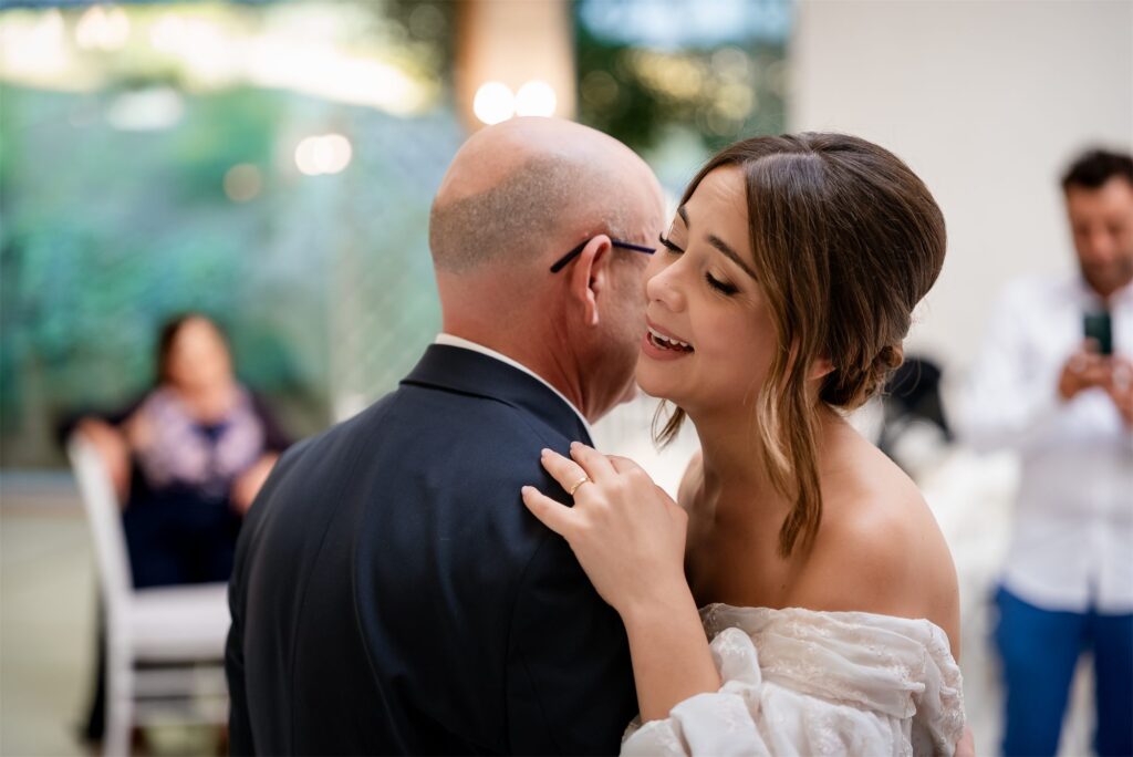 Ricevimento di matrimonio nella sala di Villa Althea, Bellona