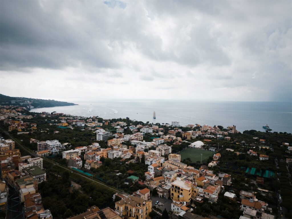 Veduta aerea di Sorrento