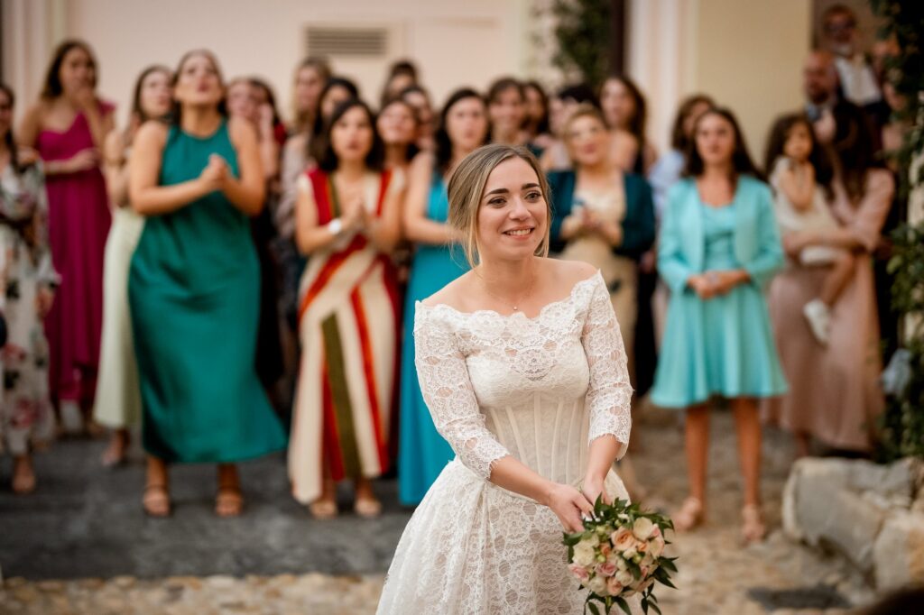 Il lancio del bouquet