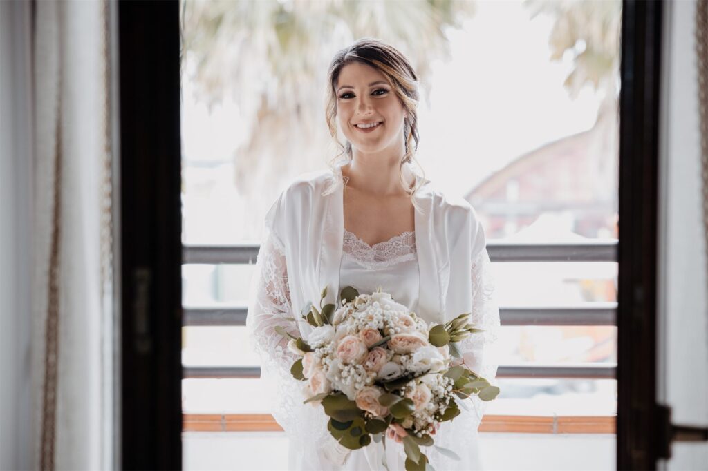 Preparativi della sposa Silvia prima del matrimonio