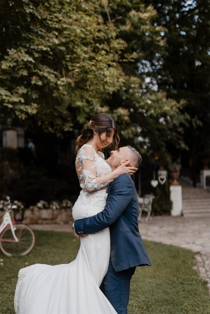 Servizio fotografico degli sposi a Villa Samuel, Pontelatone