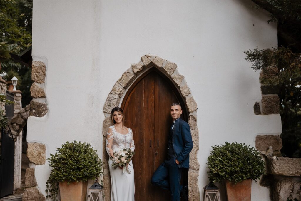 Servizio fotografico degli sposi a Villa Samuel, Pontelatone