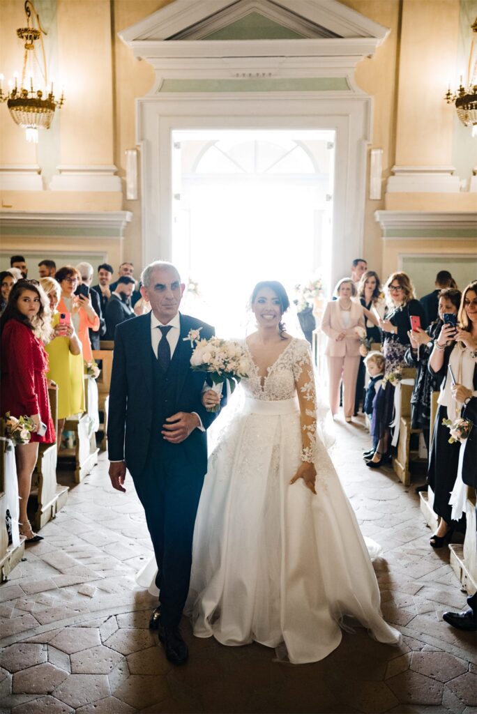 Cerimonia nuziale di Francesco e Stefania nella Chiesa di San Ferdinando Re, San Leucio (Caserta)