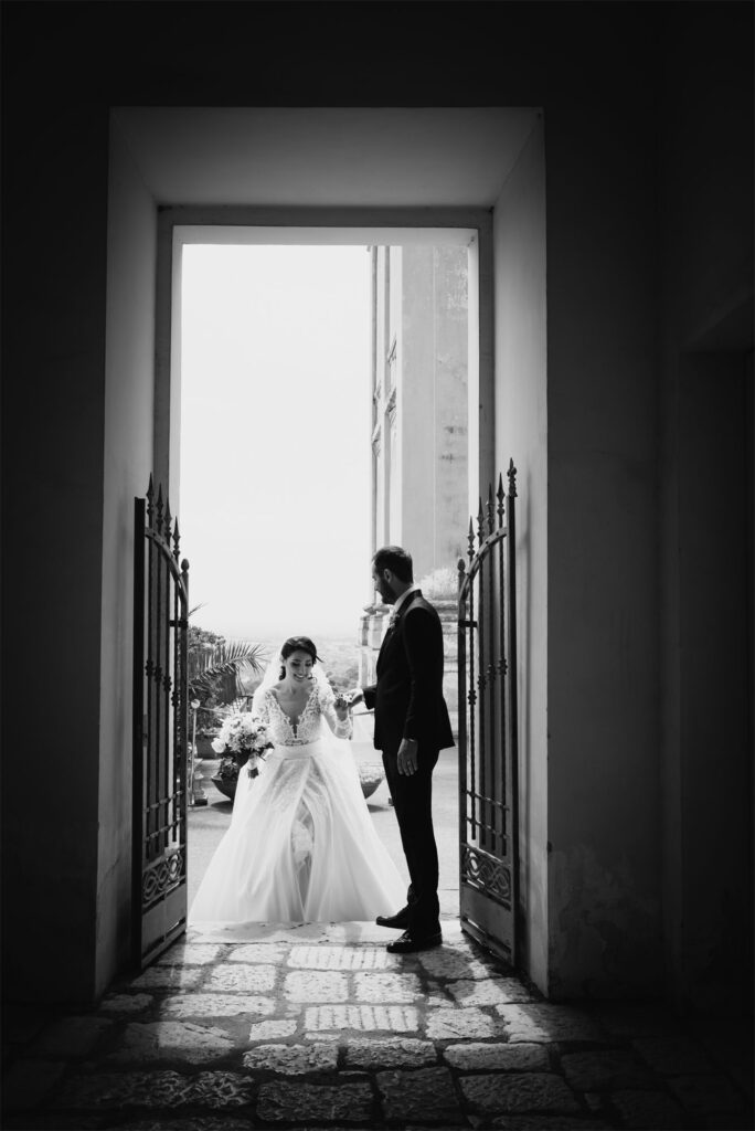 Foto di coppia di Francesco e Stefania a San Leucio, Caserta