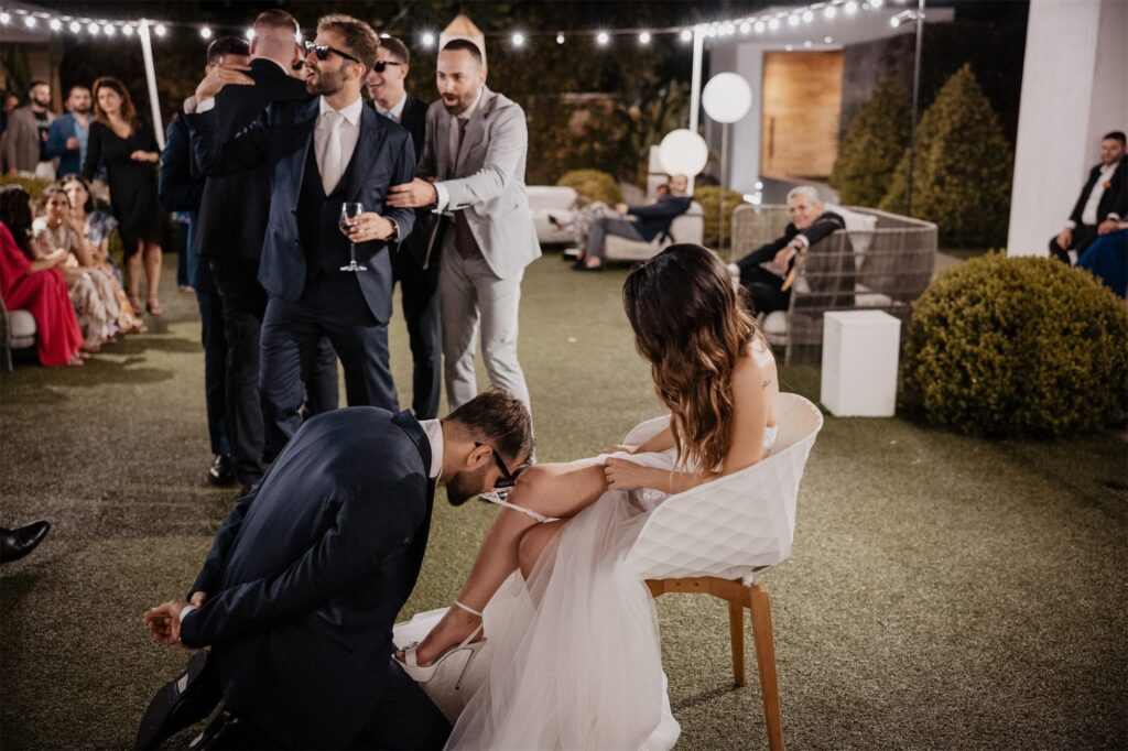 Il lancio del bouquet