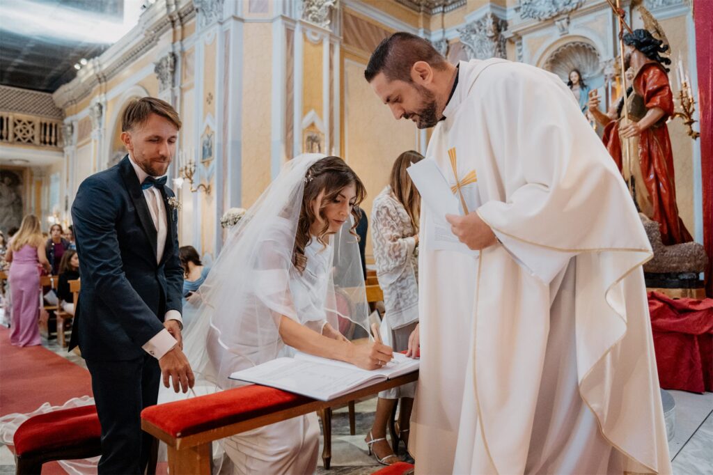 Cerimonia in chiesa di Marco e Anna