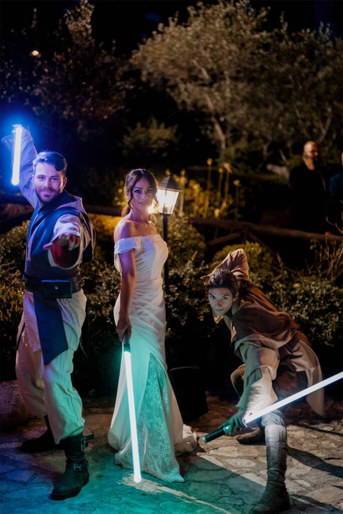 La sorpresa a tema Star Wars per gli ospiti