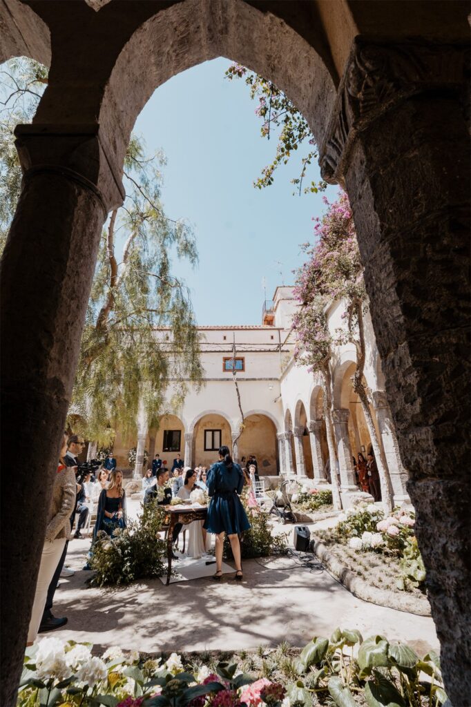 Il rito civile al Chiostro di San Francesco di Sorrento