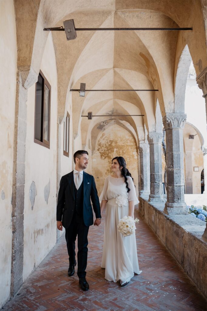 Michele e Valentina nel Chiostro di San Francesco