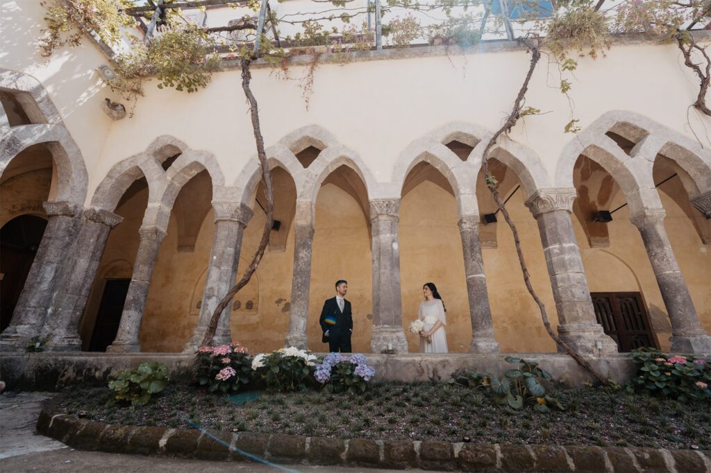 Michele e Valentina nel Chiostro di San Francesco