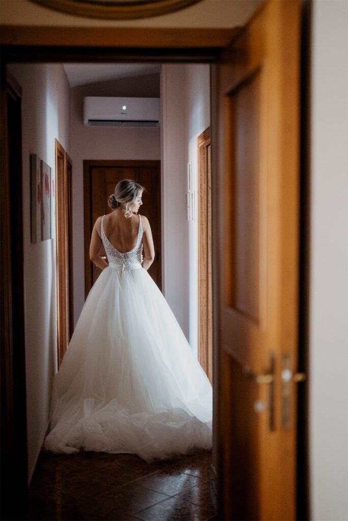 Preparativi della sposa Michela prima del matrimonio