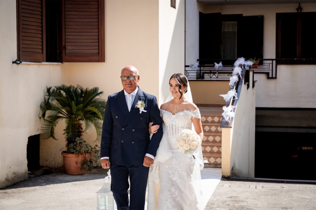 Preparativi della sposa Valentina prima del matrimonio